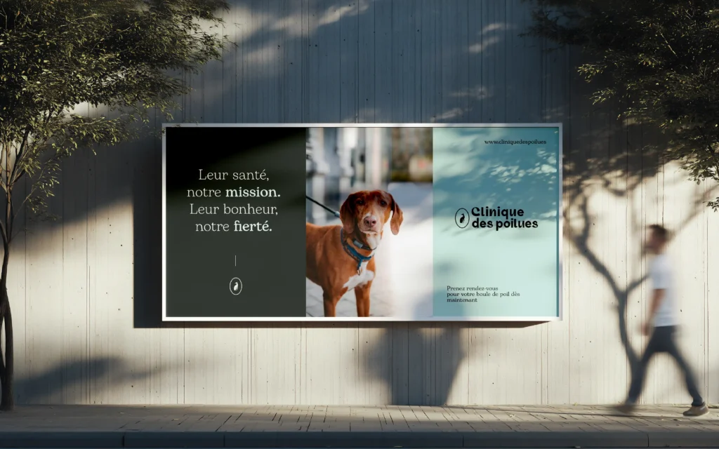 Affiche de graphiste pour un logo de vétérinaire