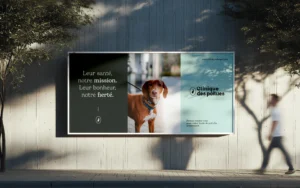 Affiche de graphiste pour un logo de vétérinaire