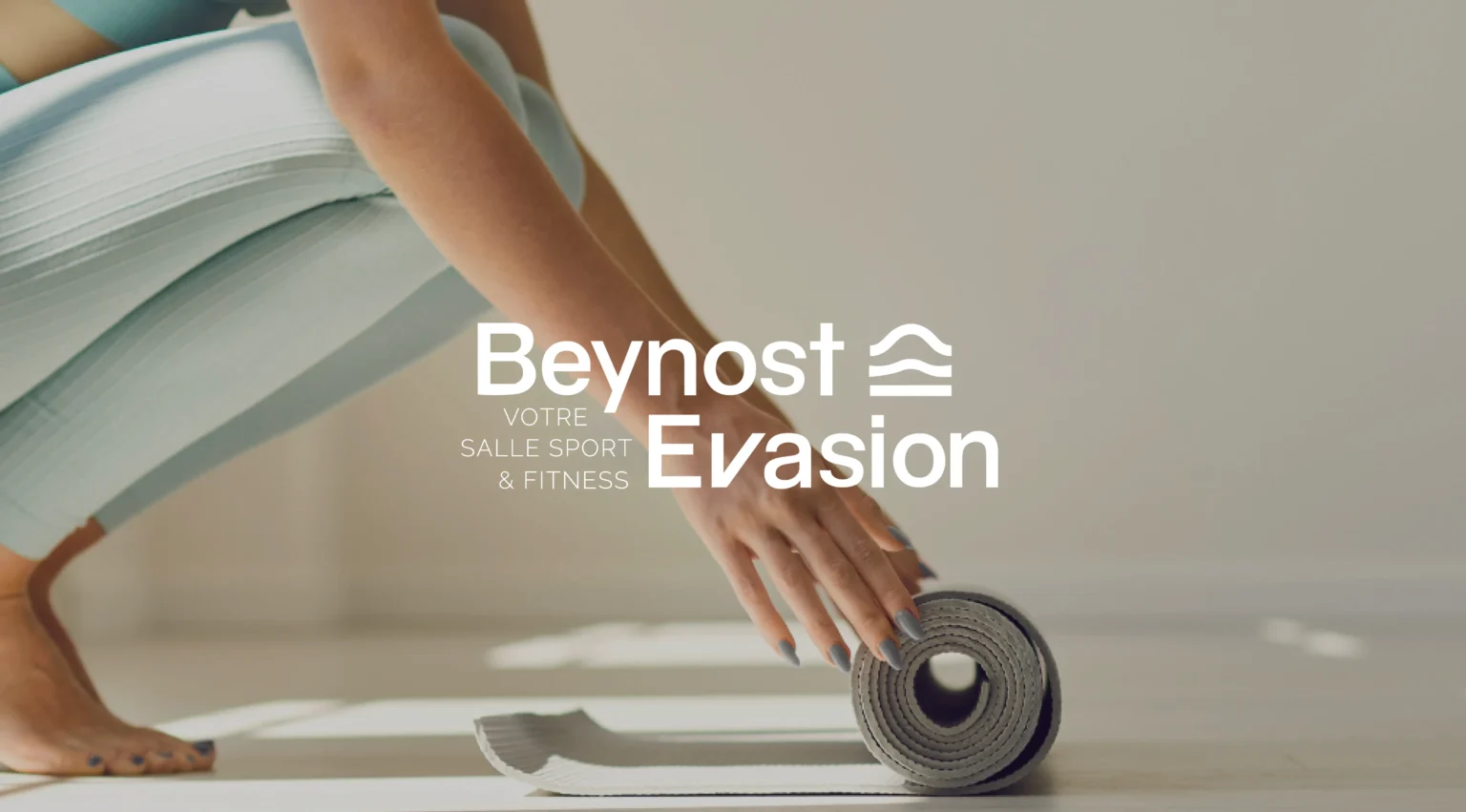 Logo Beynost Évasion — identité visuelle salle de sport fitness Côtière Ain